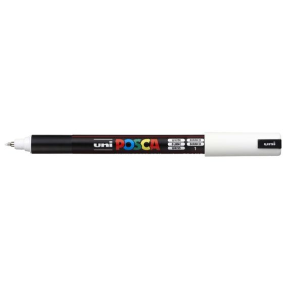 ΜΑΡΚΑΔΟΡΟΣ UNI BALL POSCA PC-1MR 0.7mm ΛΕΥΚΟ