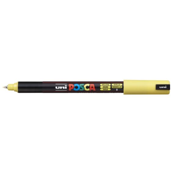 ΜΑΡΚΑΔΟΡΟΣ UNI BALL POSCA PC-1MR 0.7mm ΚΙΤΡΙΝΟ