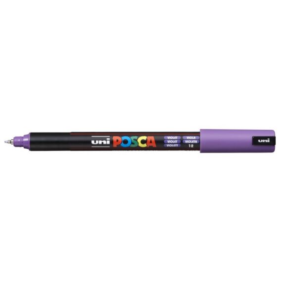 ΜΑΡΚΑΔΟΡΟΣ UNI BALL POSCA PC-1MR 0.7mm ΜΩΒ