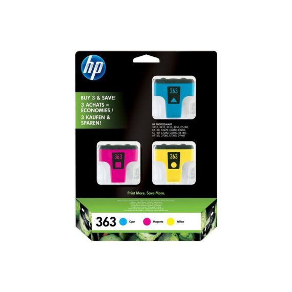 ΜΕΛΑΝΙ HP 363 3 PACK CYAN-MAG-YEL (CB333EE) ΜΕΛΑΝΙ HP 363 3 PACK CYAN-MAG-YEL (CB333EE)