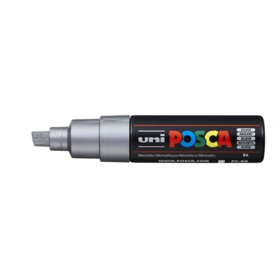 ΜΑΡΚΑΔΟΡΟΣ UNI BALL POSCA PC- 8K 8.0mm ΑΣΗΜΙ