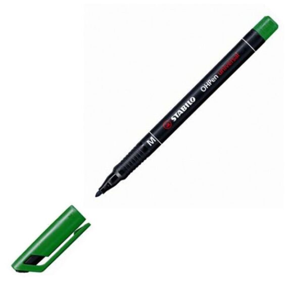 ΜΑΡΚΑΔΟΡΟΣ STABILO ΥΑΛΟΓΡΑΦΟΣ OHP ΠΡΑΣΙΝΟ F 0.7mm (842/36)