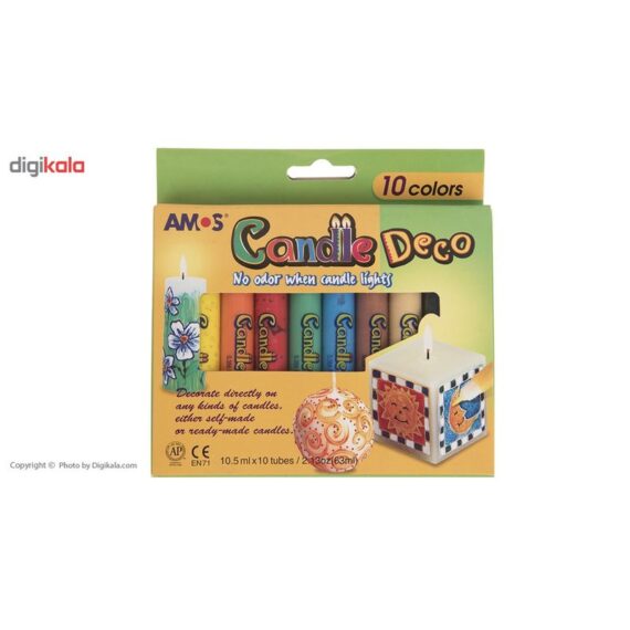 ΧΡΩΜΑΤΑ AMOS CANDLE DECO (10 τμχ) 10.5ml