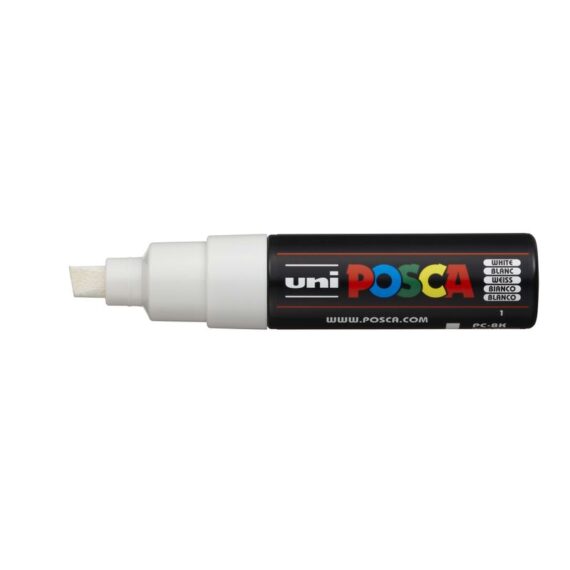 ΜΑΡΚΑΔΟΡΟΣ UNI BALL POSCA PC- 8K 8.0mm ΛΕΥΚΟ