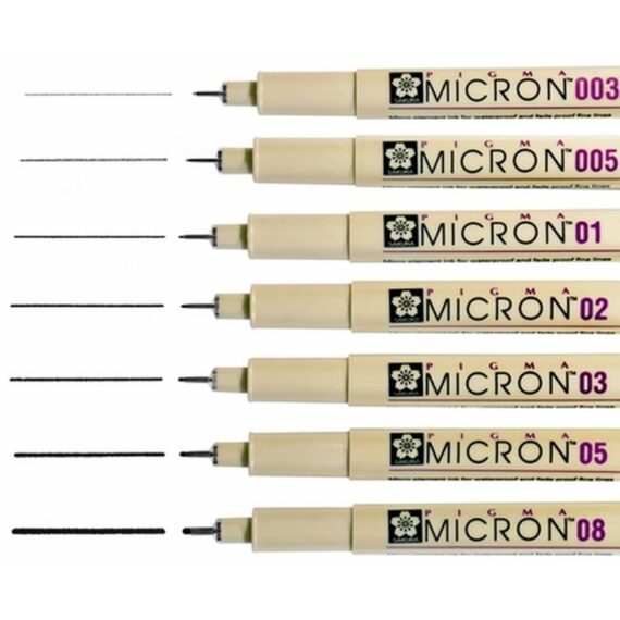 ΜΑΡΚΑΔΟΡΟΣ SAKURA MICRON 0.1 ΜΑΥΡΟ 0.25mm