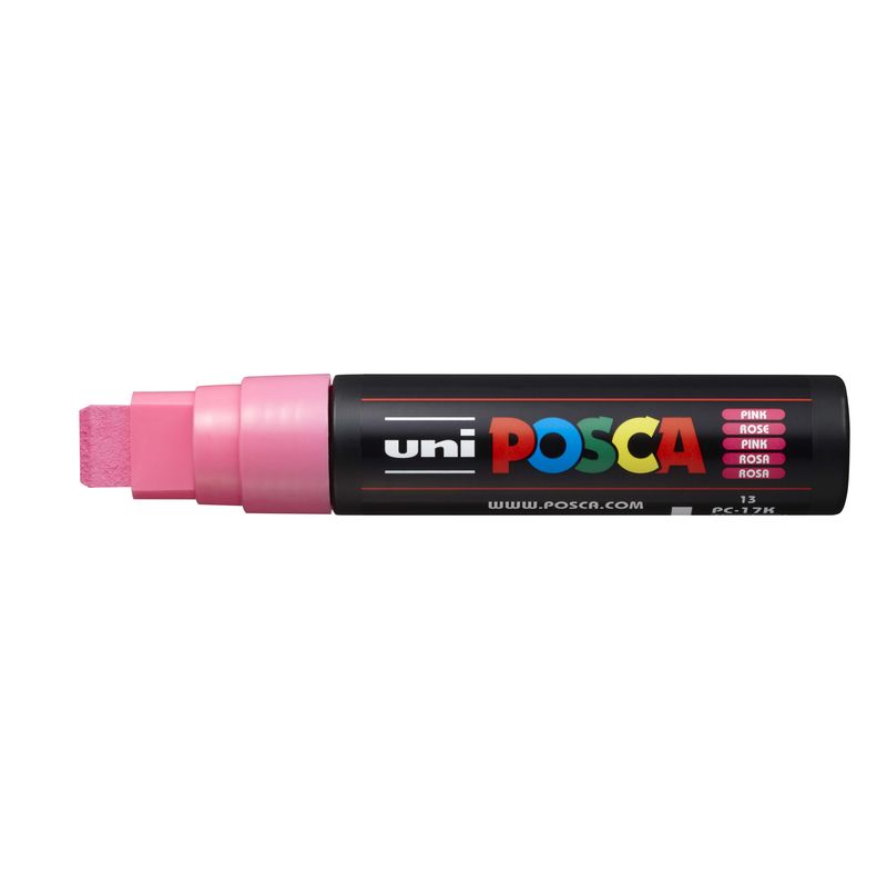 ΜΑΡΚΑΔΟΡΟΣ UNI BALL POSCA PC-17K 15mm ΡΟΖ