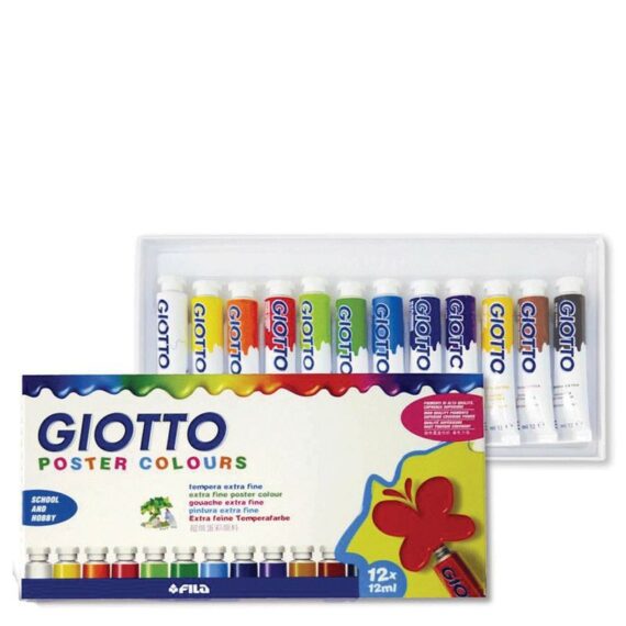 ΤΕΜΠΕΡΑ GIOTTO 12ml ΣΕΤ 12 ΤΕΜ.