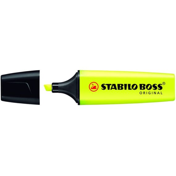 ΜΑΡΚΑΔΟΡΟΣ STABILO BOSS 5.0mm ΦΩΣΦΟΡΟΥΧΟΙ ΚΙΤΡΙΝΟ (24)