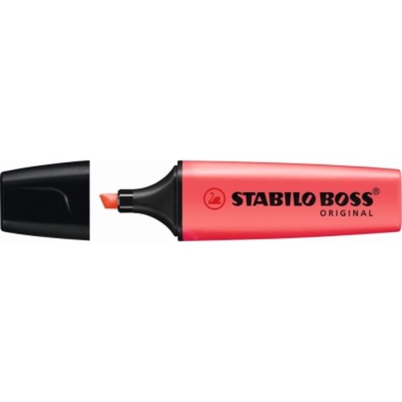 ΜΑΡΚΑΔΟΡΟΣ STABILO BOSS 5.0mm ΦΩΣΦΟΡΟΥΧΟΙ ΚΟΚΚΙΝΟ (40)