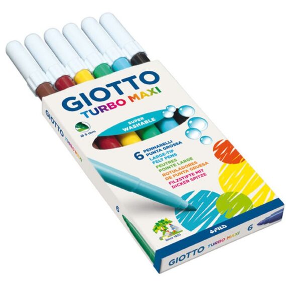 ΜΑΡΚΑΔΟΡΟΙ GIOTTO TURBO MAXI (6 τμχ) (453000)