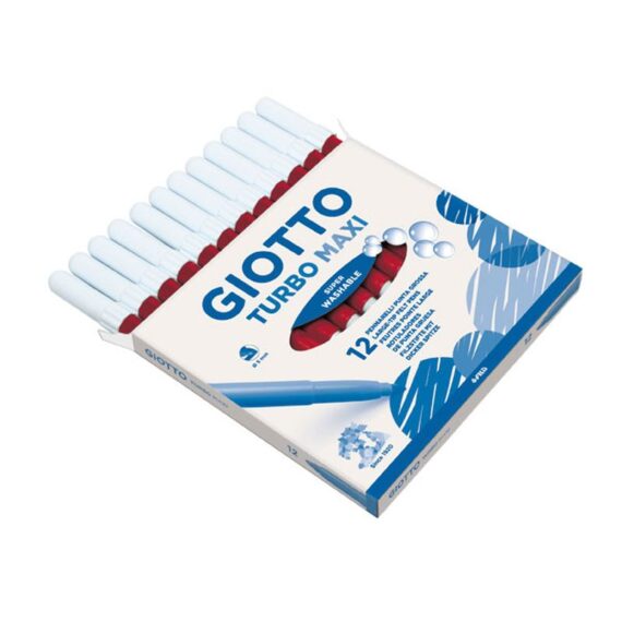 ΜΑΡΚΑΔΟΡΟΙ GIOTTO TURBO MAXI (12 τμχ) ΚΟΚΚΙΝΟ (456011)