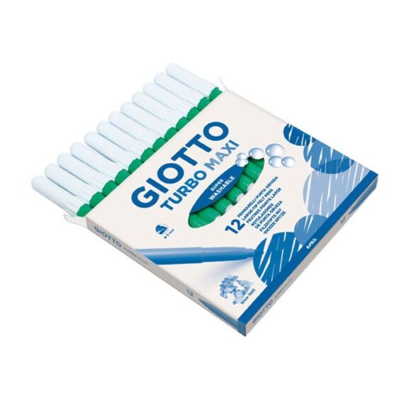 ΜΑΡΚΑΔΟΡΟΙ GIOTTO TURBO MAXI (12 τμχ) ΠΡΑΣΙΝΟ (456020)
