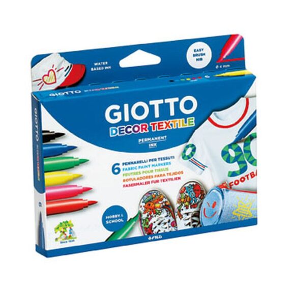 ΜΑΡΚΑΔΟΡΟΙ GIOTTO DECOR TEXTILE (6 τμχ) (494800)