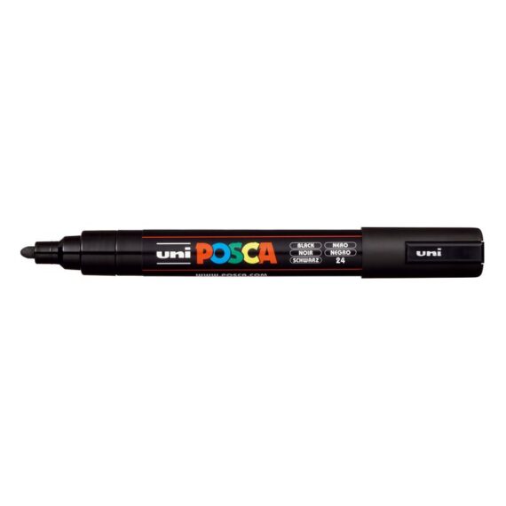 ΜΑΡΚΑΔΟΡΟΣ UNI BALL POSCA PC- 5M 1.8 – 2.5mm ΜΑΥΡΟ
