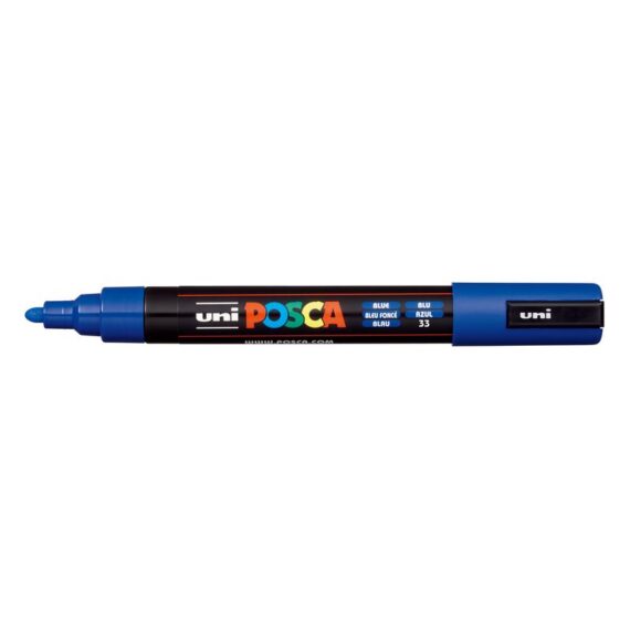 ΜΑΡΚΑΔΟΡΟΣ UNI BALL POSCA PC- 5M 1.8 – 2.5mm ΜΠΛΕ