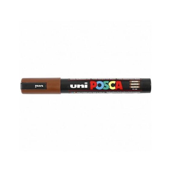 ΜΑΡΚΑΔΟΡΟΣ UNI BALL POSCA PC- 5M 1.8 – 2.5mm ΚΑΦΕ