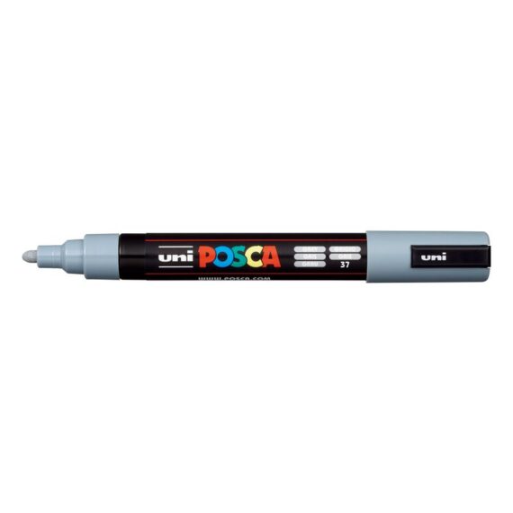 ΜΑΡΚΑΔΟΡΟΣ UNI BALL POSCA PC- 5M 1.8 – 2.5mm ΓΚΡΙ