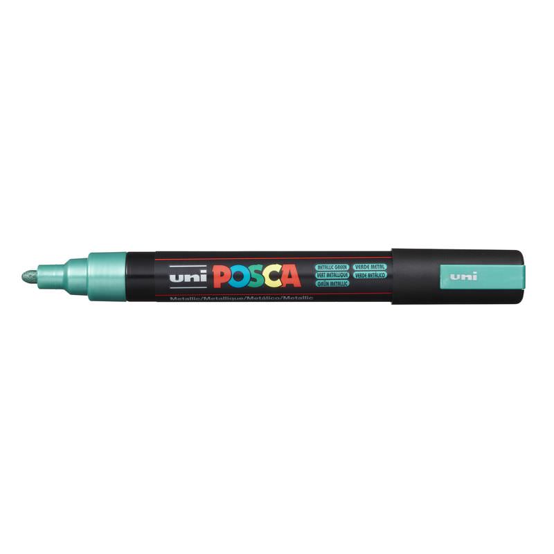 ΜΑΡΚΑΔΟΡΟΣ UNI BALL POSCA PC- 5M 1.8 – 2.5mm ΜΕΤΑΛΛΙΚΟ ΠΡΑΣΙΝΟ