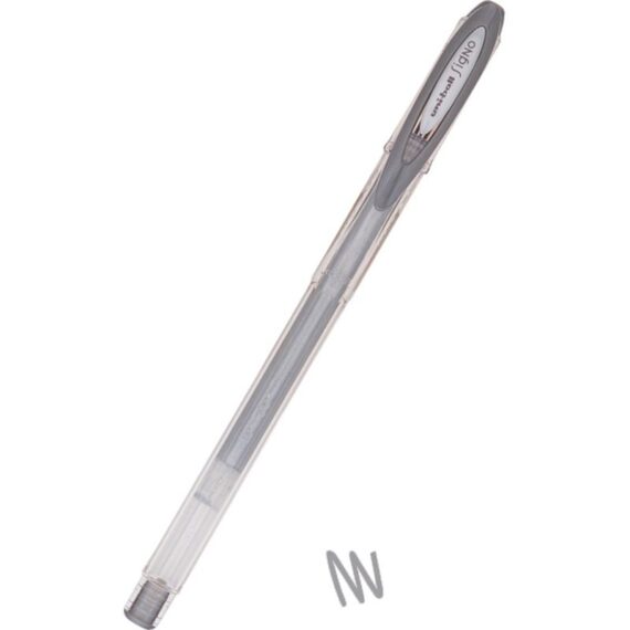 ΣΤΥΛΟ UNI BALL UM-120NM 0.8mm METALLIC SILVER