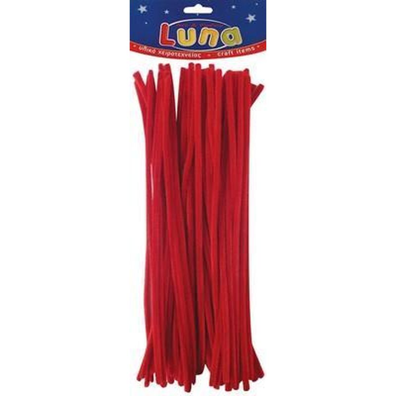 ΣΥΡΜΑ ΠΙΠΑΣ 30cm ΚΟΚΚΙΝΟ (30 τμχ) LUNA (620469)