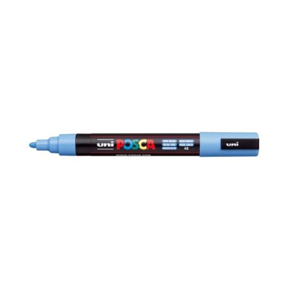 ΜΑΡΚΑΔΟΡΟΣ UNI BALL POSCA PC- 5M 1.8 – 2.5mm SKY BLUE