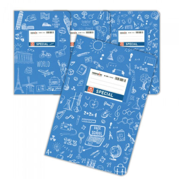 ΤΕΤΡΑΔΙΟ SPECIAL DOODLES 17Χ25 50 φυλ. ΓΑΛΑΖΙΟ (4308)