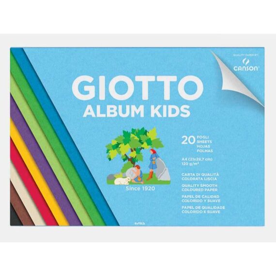ΜΠΛΟΚ ΖΩΓΡΑΦΙΚΗΣ GIOTTO ALBUM KIDS 20φ. 21 Χ 29.7cm 120gr (10 ΧΡΩΜΑΤΑ) 580700