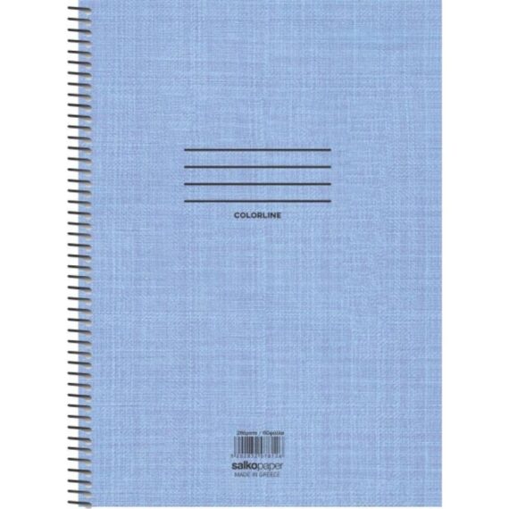 ΤΕΤΡΑΔΙΟ ΣΠΙΡΑΛ COLORLINE 17X25 5 ΘΕΜ. (7855)