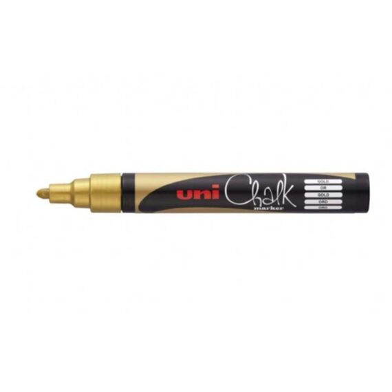 ΜΑΡΚΑΔΟΡΟΣ UNI BALL POSCA PWE – 5M 1.8 – 2.5mm CHALK ΧΡΥΣΟ