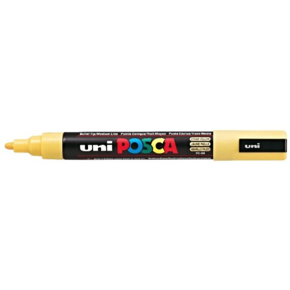 ΜΑΡΚΑΔΟΡΟΣ UNI BALL POSCA PC- 5M 1.8 – 2.5mm STRAW YELLOW