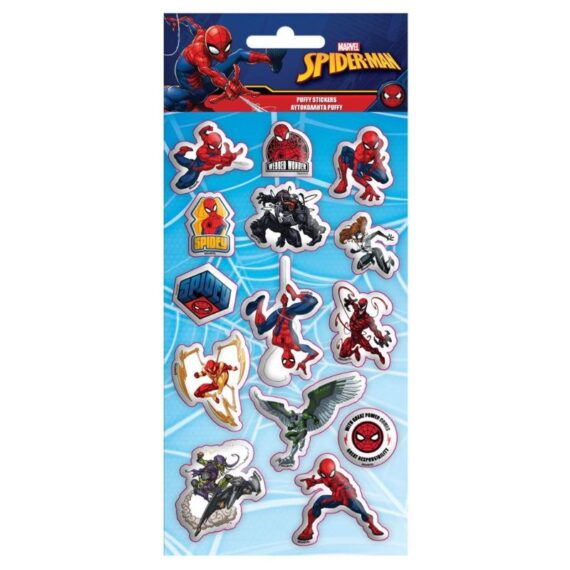 ΑΥΤΟΚΟΛΛΗΤΑ PUFFY 10 Χ 22cm SPIDERMAN (500969)