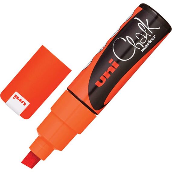 ΜΑΡΚΑΔΟΡΟΣ UNI BALL POSCA PWE – 8K 8.0mm CHALK ΦΩΣΦΟΡΟΥΧΟ ΠΟΡΤΟΚΑΛΙ