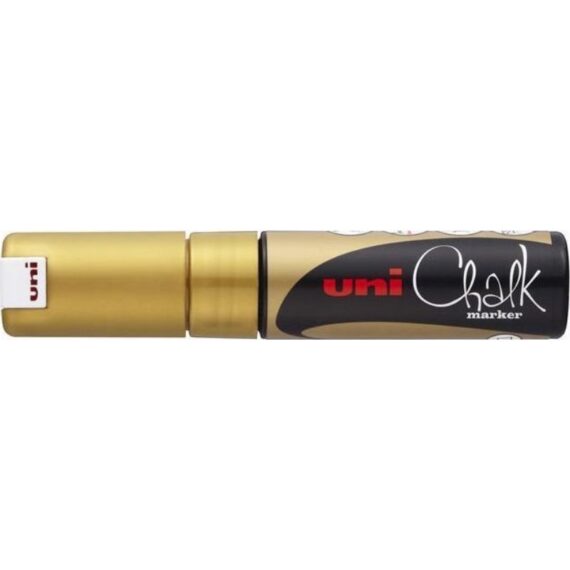 ΜΑΡΚΑΔΟΡΟΣ UNI BALL POSCA PWE – 8K 8.0mm CHALK ΧΡΥΣΟ