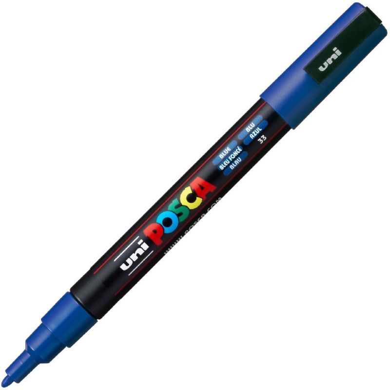 ΜΑΡΚΑΔΟΡΟΣ UNI BALL POSCA PC- 3M 0.9 – 1.3mm BLUE