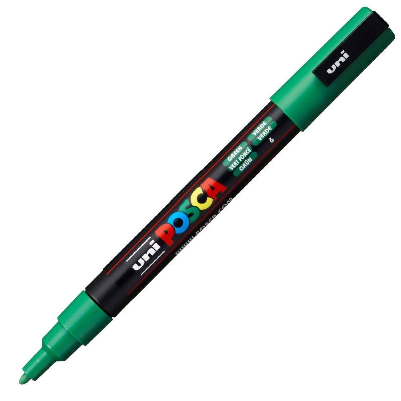 ΜΑΡΚΑΔΟΡΟΣ UNI BALL POSCA PC- 3M 0.9 – 1.3mm GREEN