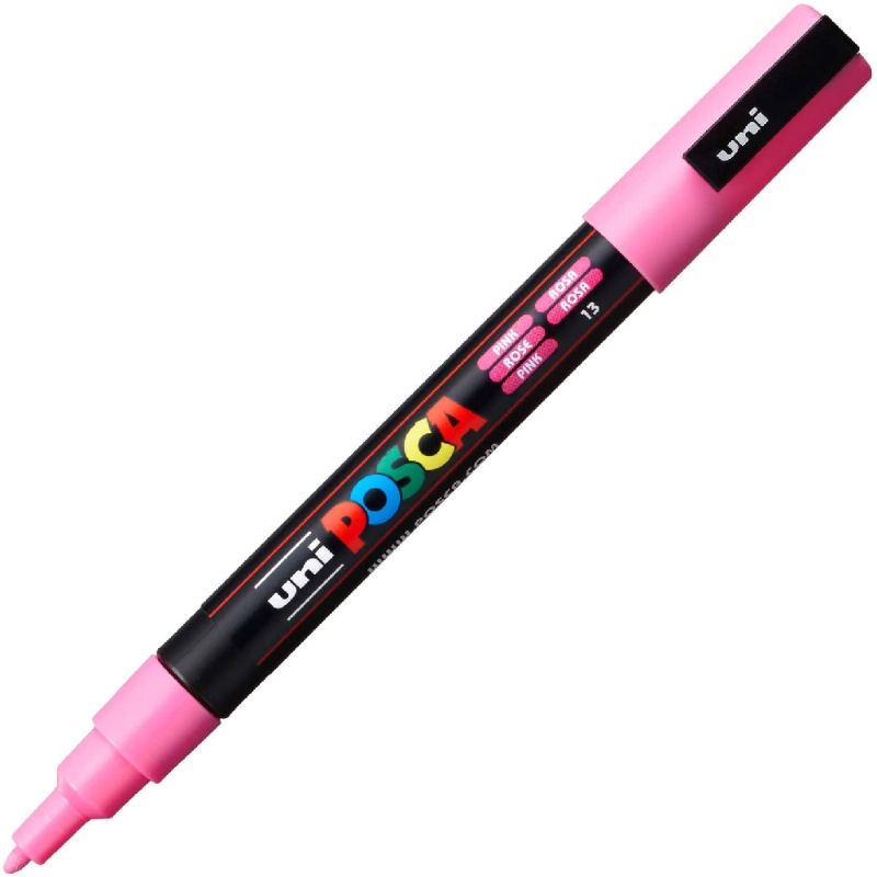 ΜΑΡΚΑΔΟΡΟΣ UNI BALL POSCA PC- 3M 0.9 – 1.3mm PINK