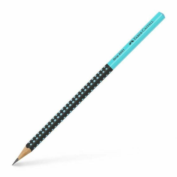 ΜΟΛΥΒΙ FABER-CASTELL 2001 GRIP ΔΙΧΡΩΜΟ ΜΑΥΡΟ/ΤΙΡΚΟΥΑΖ (517012)