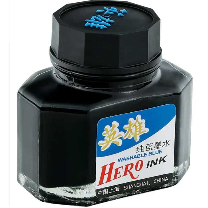 ΜΕΛΑΝΙ ΣΙΝΙΚΗΣ HERO INK WASHABLE BLUE (50ml)