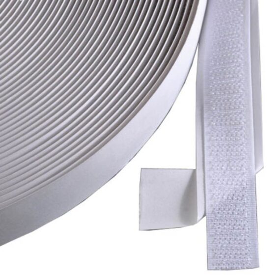 ΤΑΙΝΙΑ ΤΥΠΟΥ VELCRO ΑΥΤΟΚΟΛΛΗΤΗ 50mm Χ 25 μέτρα ΛΕΥΚΗ ΘΗΛΥΚΟ