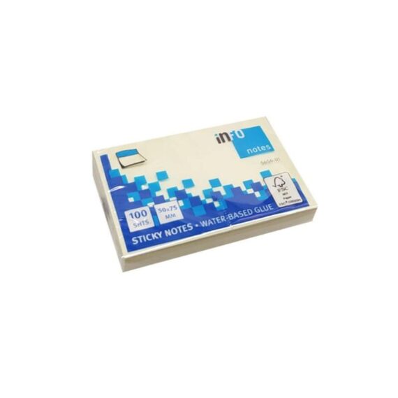 ΧΑΡΤΑΚΙΑ 50 Χ 75 INFO ΚΙΤΡΙΝΑ 100 φύλλα (5656-01)