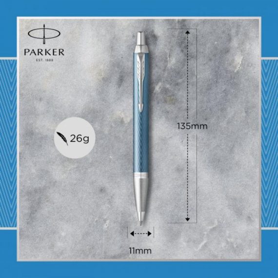 ΣΤΥΛΟ PARKER I.M. CT PRM BLUE GREY BP (2143645)