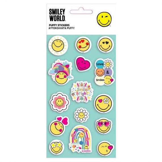 ΑΥΤΟΚΟΛΛΗΤΑ PUFFY 10 Χ 22cm SMILEYWORLD (504989)