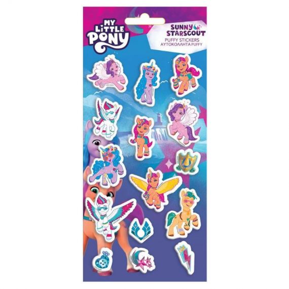 ΑΥΤΟΚΟΛΛΗΤΑ PUFFY 10 Χ 22cm MY LITTLE PONY (483136)