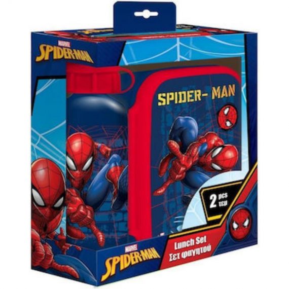 ΣΕΤ ΦΑΓΗΤΟΔΟΧΕΙΟ 800ml & ΠΑΓΟΥΡΙ ΑΛΟΥΜΙΝΙΟΥ 500ml SPIDERMAN (508396)