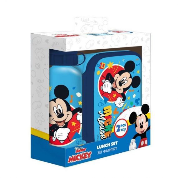 ΣΕΤ ΦΑΓΗΤΟΔΟΧΕΙΟ 800ml & ΠΑΓΟΥΡΙ ΑΛΟΥΜΙΝΙΟΥ 500ml MICKEY (564403)