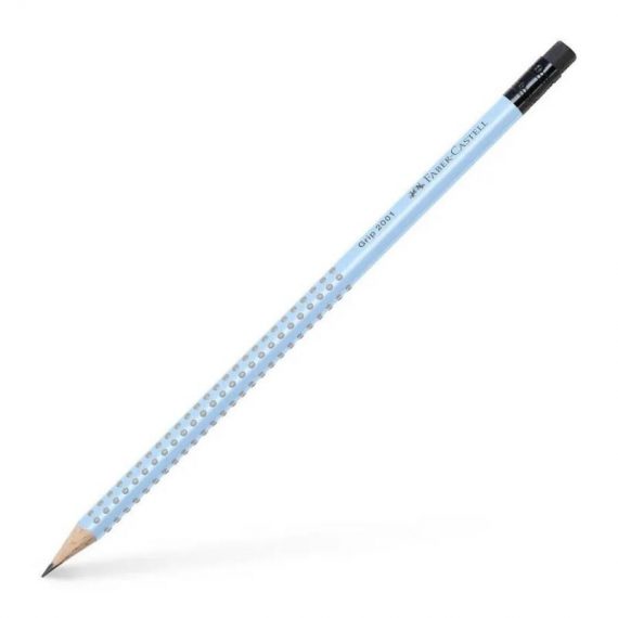 ΜΟΛΥΒΙ FABER-CASTELL 2001 GRIP ΓΟΜΑ B SKY BLUE (217274)