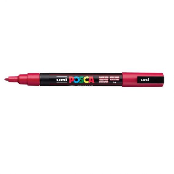 ΜΑΡΚΑΔΟΡΟΣ UNI BALL POSCA PC- 3M 0.9 – 1.3mm DARK RED