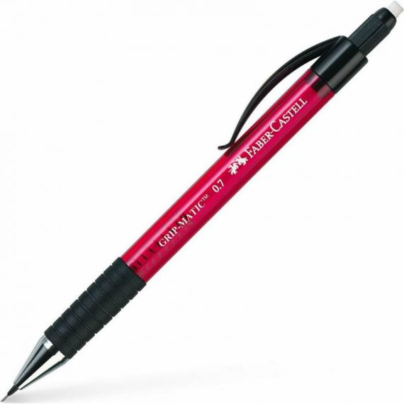 ΜΟΛΥΒΙ FABER-CASTELL ΜΗΧΑΝΙΚO GRIP MATIC 0.7mm RED (137721)