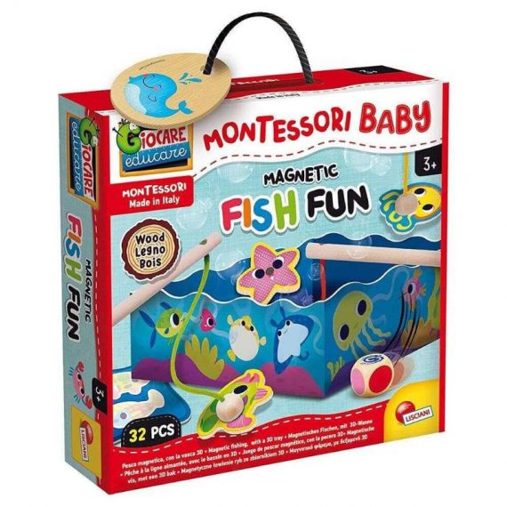 LISCIANI ΕΚΠΑΙΔΕΥΤΙΚΟ ΠΑΙΧΝΙΔΙ BABY WOOD MAGNETIC FISH FUN +3y (98354)