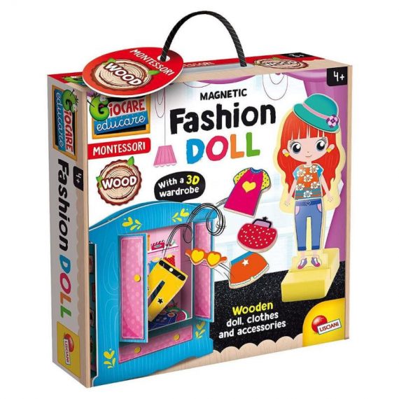 LISCIANI ΕΚΠΑΙΔΕΥΤΙΚΟ ΠΑΙΧΝΙΔΙ BABY WOOD MAGNETIC FASHION DOLL +4y (98361)